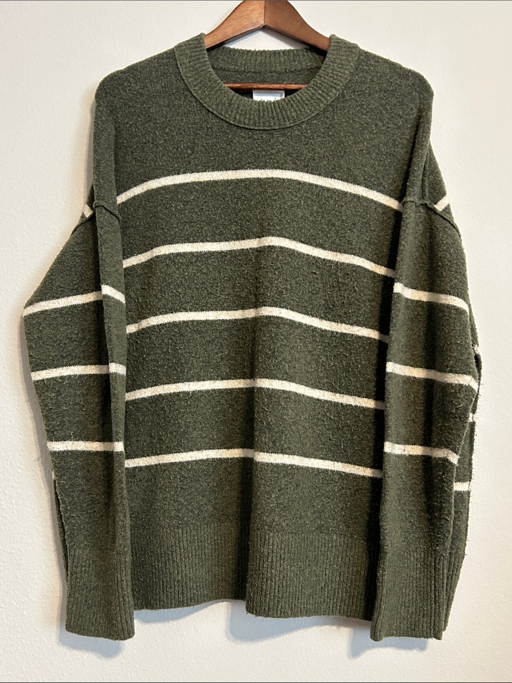 Aerie Soft & Cozy Striped Knit Sweater – Size M